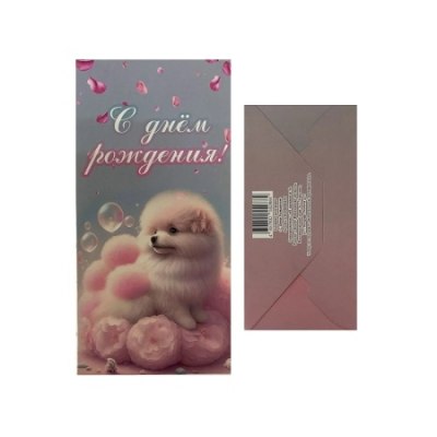 Конверт для денег С Днем рождения арт.242 /10