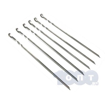 Шампур 620*10*1,5мм прямой  \50