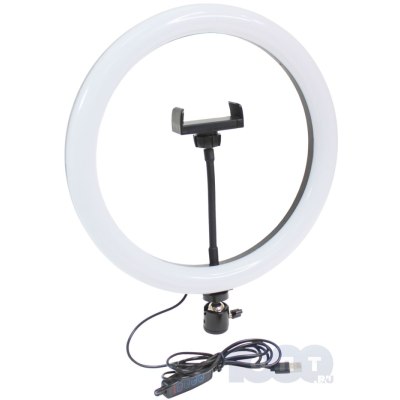 Лампа кольцевая светодиод. с держателем д/телефона d 30см 120 LED