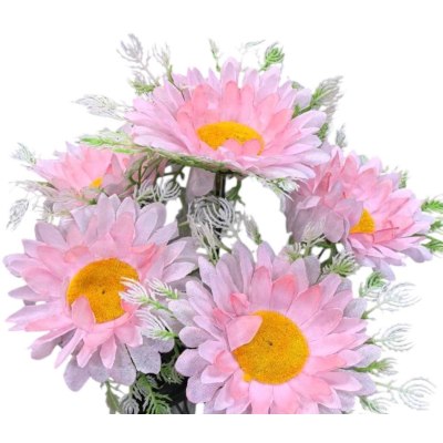 Цветок искусственный 25-133Н Ромашки цветные А-9  \40