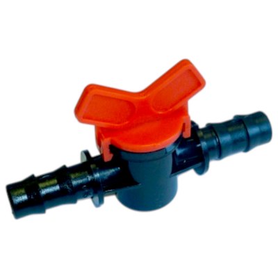 Для полива переходник 16*16 с вентилем штуцер /25/500    108-19-184А/33-153/2021-8