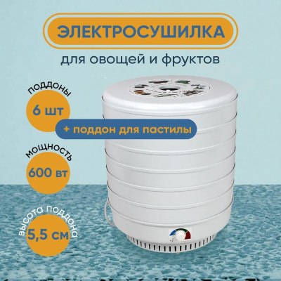 Сушилка эл.ВЕТЕРОК-2 ЭСОФ-06/220 6 г.Курск с поддоном для пастилы