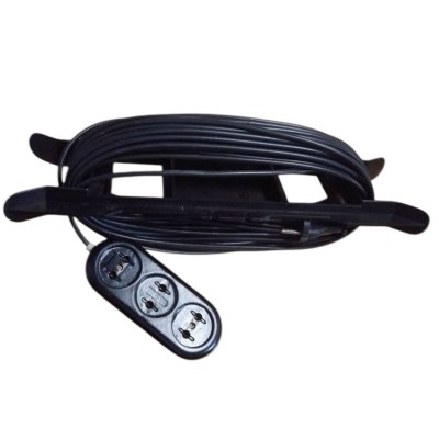 Удлинитель 3гн. 15м (карболит+рамка) ПВС 2*0,75 10А \10