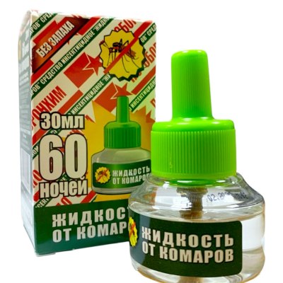 От комаров жидкость 60 ночей БЕЗ ЗАПАХА ЗЕЛЕНЫЙ