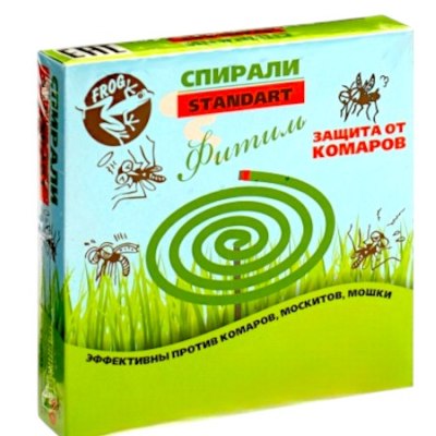 От комаров спирали ФИТИЛЬ Стандарт 10шт с подставкой \60