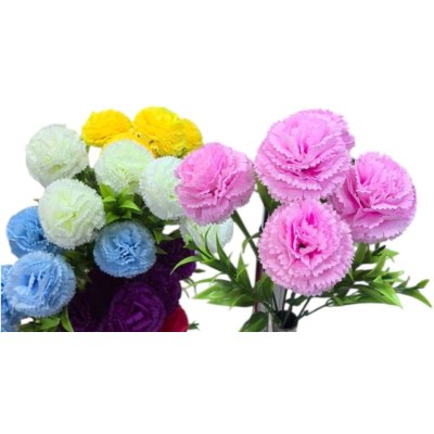 Цветок искусственный 25-99Н С-75 Гвоздика 5 бутонов  \40