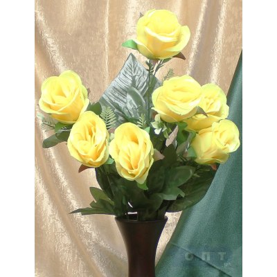 Цветок искусственный 25-137Н В-12 Роза 7 бутонов 60см   \20