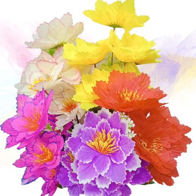 Цветок искусственный 15Н 6 бутонов 55см Н-6 А-14  \20