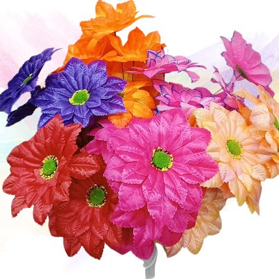 Цветок искусственный 21Н 7 бутонов 60см Н-9  \20