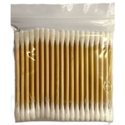 Ватные палочки деревянные 100шт круглый стакан \6