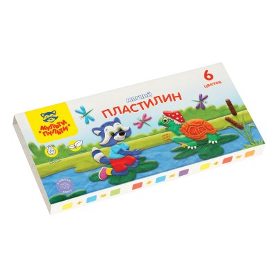 Пластилин 6 цв со стеком Мульти-Пульти 'Енот в сказке' 41707