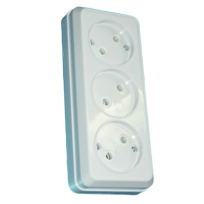 Розетка 3гн ОУ б/з 16А 4w-31 \10\200