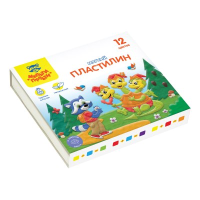 Пластилин 12цв.Мульти-Пульти 'Енот в сказке' 41710