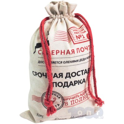 Мешок для подарков от Дед Мороза 30*40