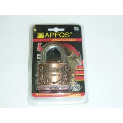 Замок навесной APFOS медь 50\72 108-6-75
