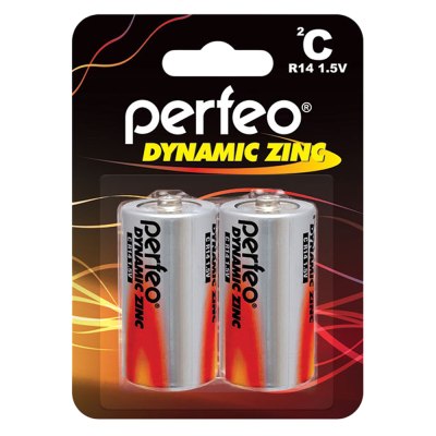 Батарейка Perfeo R14 Shrink 2 Dynamic Zinc (PF-3649)
