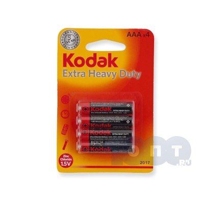Батарейка Kodak R3 Shrink 4 Heavy Duty/24