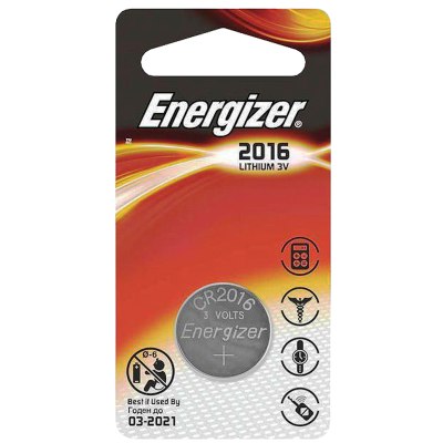 Батарейка Energizer CR 2016 BL 1