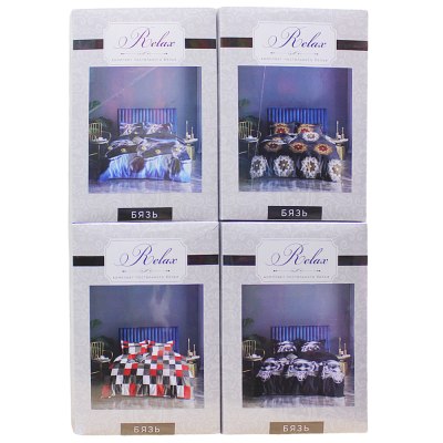 Постельное белье 1,5 Бязь в коробке  \14