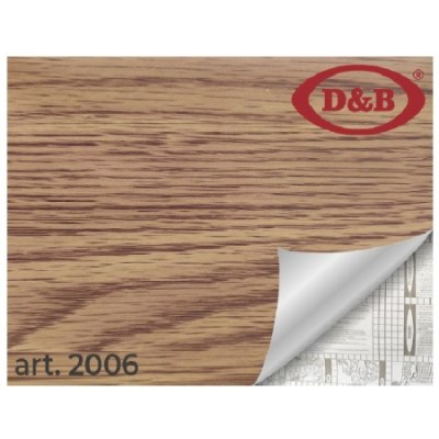 Пленка самоклеящаяся D&B2006 45см*8м дерево св-корич /20