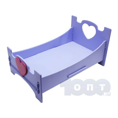 Кроватка для куклы 'Принцесса' 38*25*20 см арт. 036