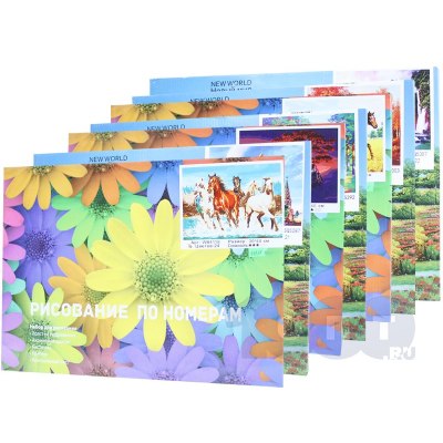 Набор для живописи на холсте 30*40см Ассорти