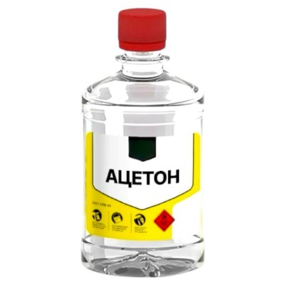Ацетон 450 мл. хим.стекло Министр \20