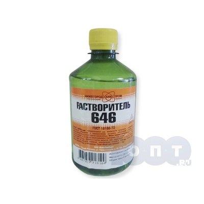 Растворитель 646 0,5л/0,36кг НХП ПЭТ/25 шт
