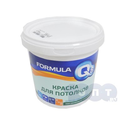 Краска ВД-АК  ФОРМУЛА Q8  для потолка 1,4 кг