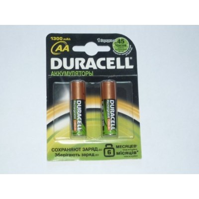 Аккумулятор Duracell R6 1300mAh блистер /по 2/20