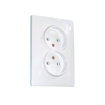 Розетка 2 гн СУ б/з 16А керамика Intro 1-204-01 2007