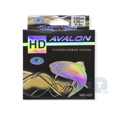 Леска AVALON FLUOROCARBON 100м. 0,28 мм./11 кг.