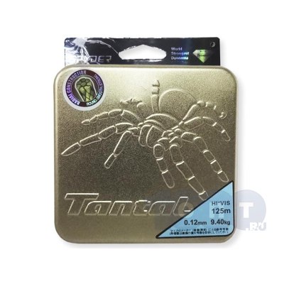 Леска плетенка TANTAL SYDER olive металл.корпус 125м. 0,12 мм./9,4 кг.