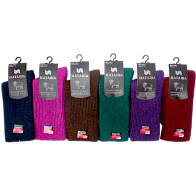 Носки женские теплые арт.1161 разноц.кашемир р-р36-41  \10