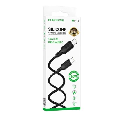 Зарядный кабель Type-C Borofone BX113 1м черный