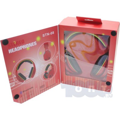 Наушники STN-08 bluetooth/stereo/MP3/hiadset красные