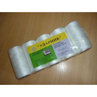 Нить капроновая белая 150гр*5шт УДАРНИК /20