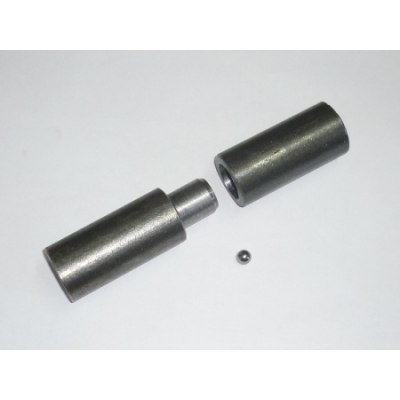 Петля гаражная 'КЗМИ' d28*120мм с шариком/28