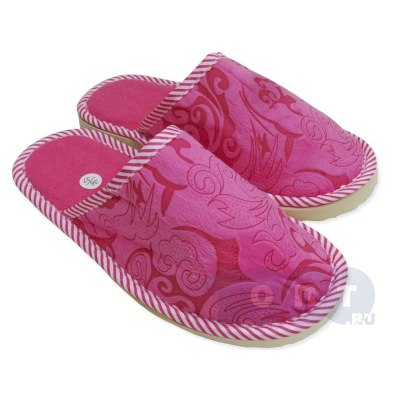 Тапочки женские закрытые резиновая подошва УЗОРЫ #2 только по 12