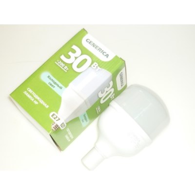 Эл.лампа НР 30Вт 230В Е27 6500К LED GENERICA /25