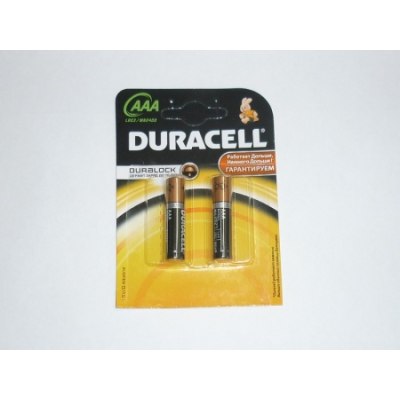 Батарейки Duracell LR03 блистер /2/20/960