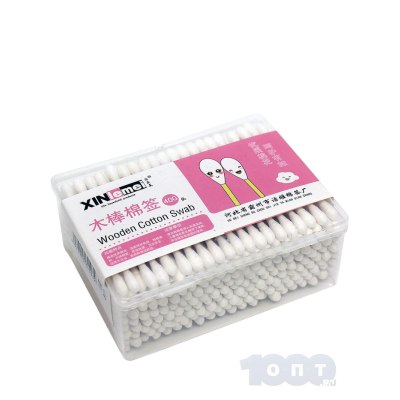 Ватные палочки ''Cotton'' пластиковый бокс 200 шт \2-12\  \240