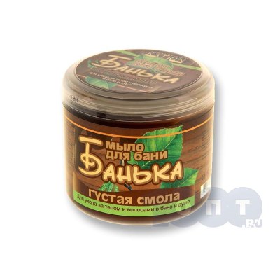 Мыло густое для бани 'Черное' 500мл
