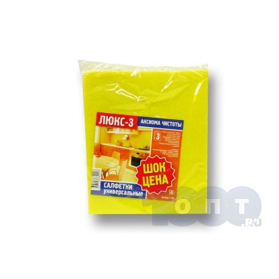 Салфетка вискозная 3шт 30*38 СВ-3 \100