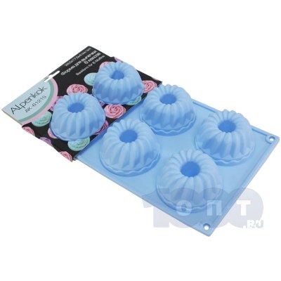 Форма для выпечки силикон 'Кексики' 6 форм \110