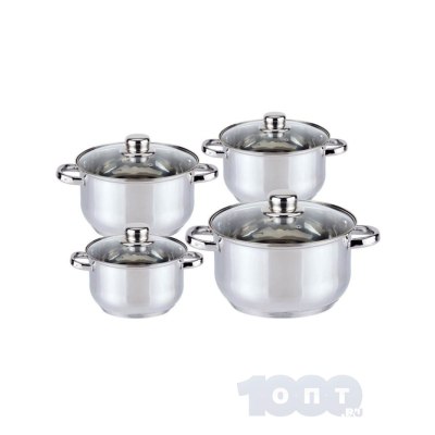 Набор кастрюль VL575 4 шт\1,9л d-16см\2,7л d-18см\3,6л d-20см\6л d-24см