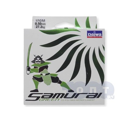 Леска SAMURAI GREEN 150м. 0,50 мм./27,2 кг.